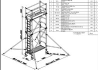 Мобильные алюминиевые леса башен Дурабле 7.5м башни ремонтины легкие